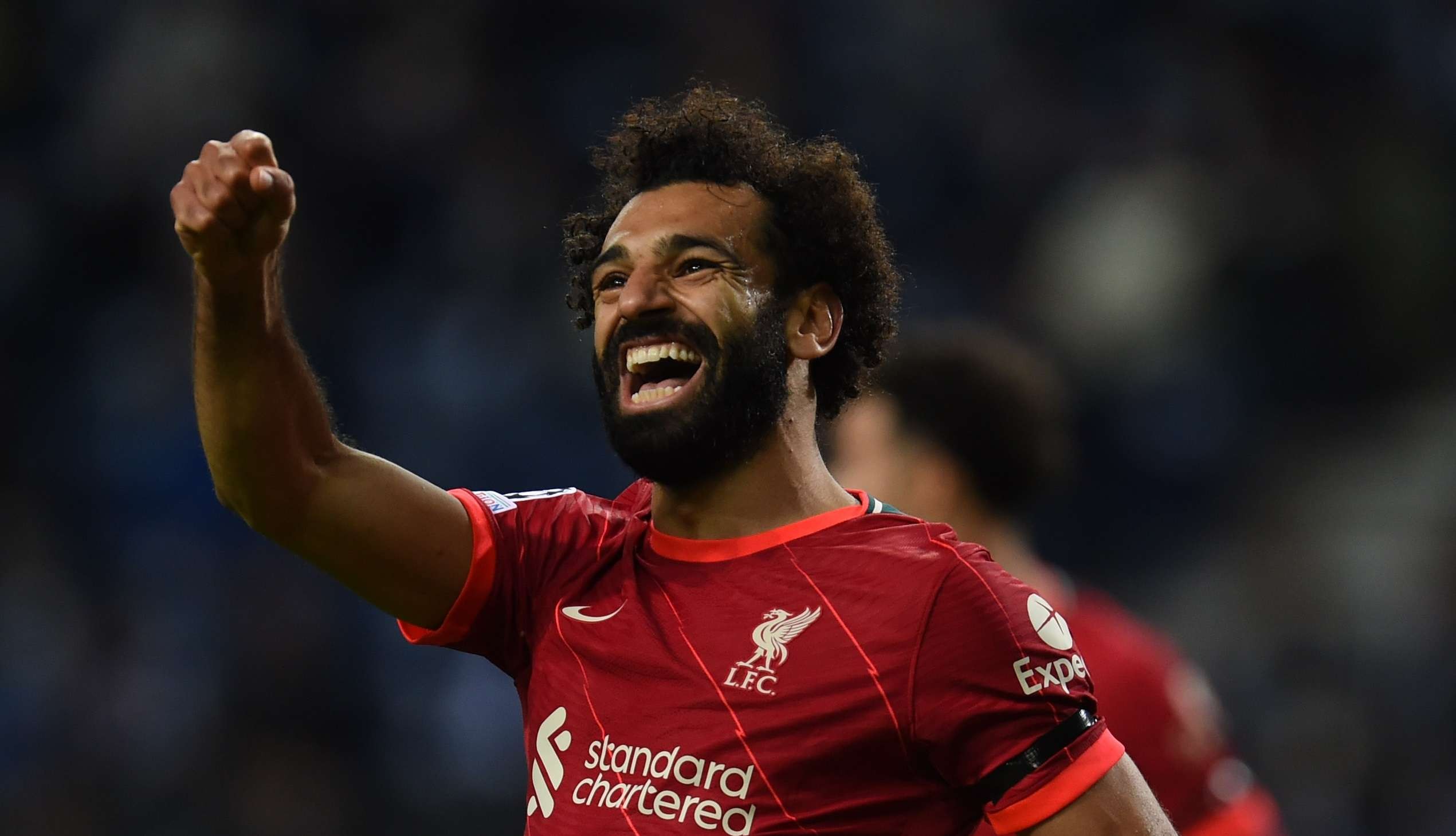 Mohamed Salah mencetak dua gol saat Liverpool menang 5-1 atas Porto. (Foto: Twitter/@MoSalah)