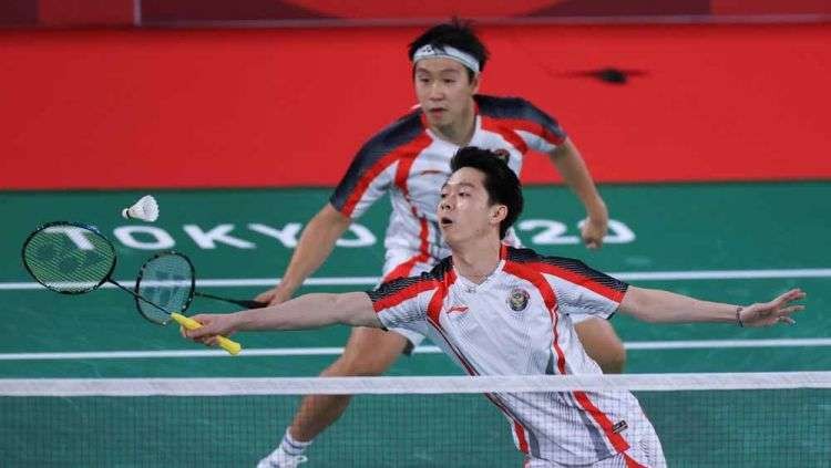 Kevin/Marcus menjadi runner up di French Open setelah dikalahkan ganda Korsel. (Foto: PBSI)