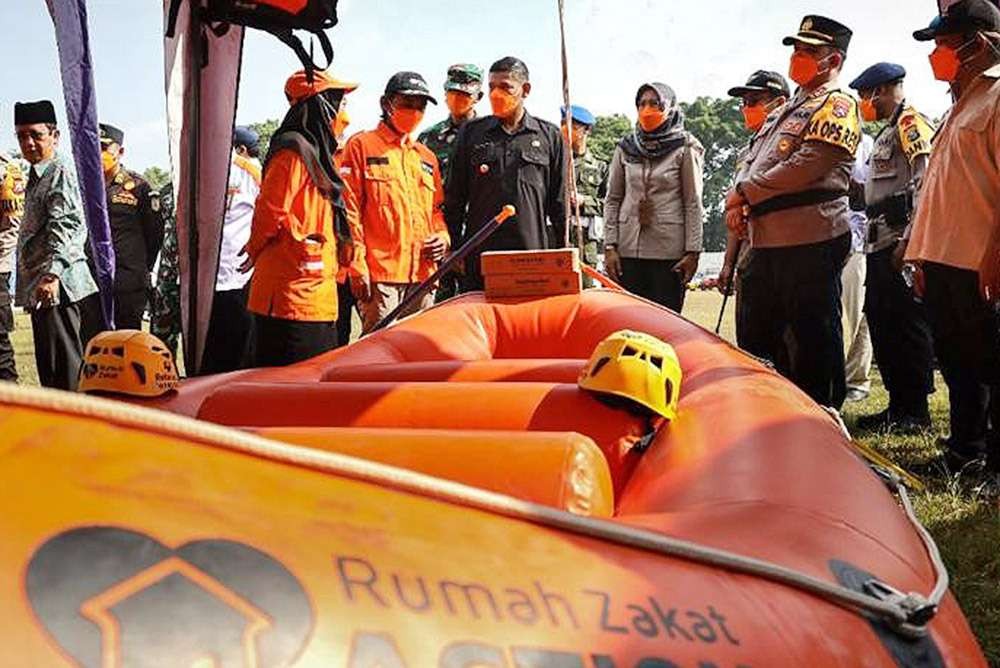 Walikota Kediri Abdullah Abu Bakar tinjau kesiapsiagaan bencan. (Foto: Istimewa)