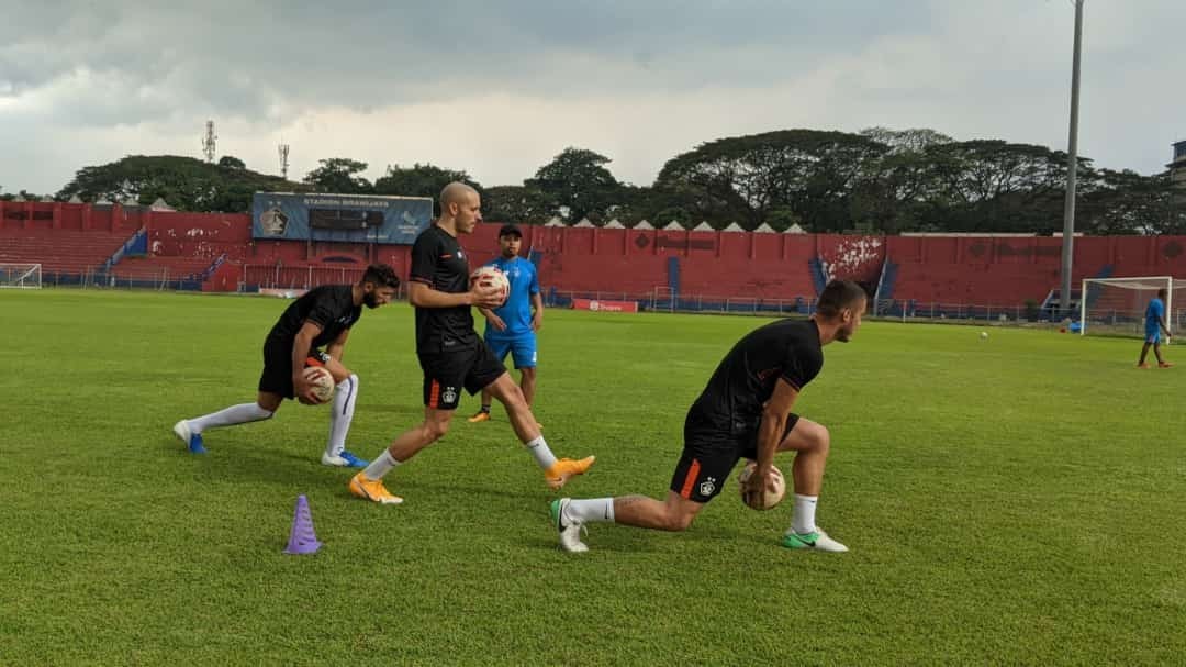 Persik Kediri gelar latihan tanpa legiun asingnya asal Lebanon, Ibrahim Bahsoun. (Foto: Istimewa)