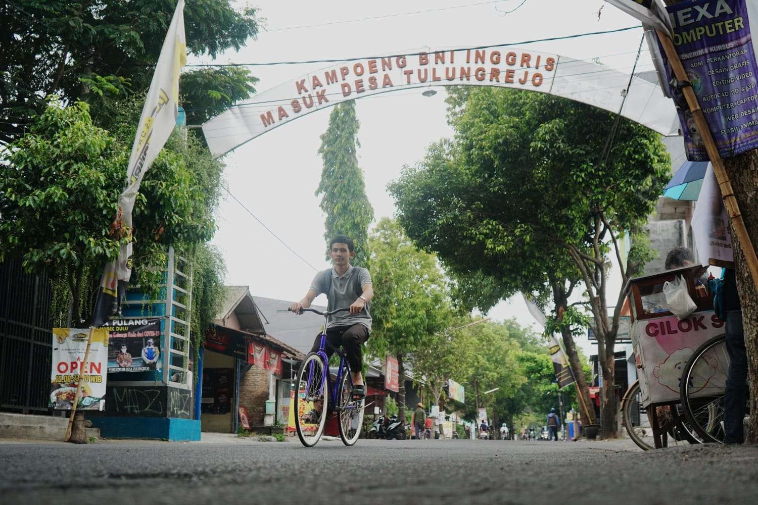 Lokasi jalan Kampung Inggris yang bakal disulap jadi eduwisata dengan anggaran Rp 41 miliar (istimewa)