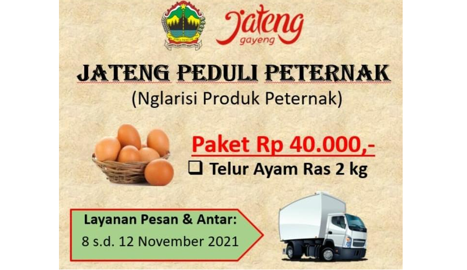 Jateng gelar Gerakan Peduli Peternak dengan Nglarisi Produk Peternak. (Foto: Istimewa)