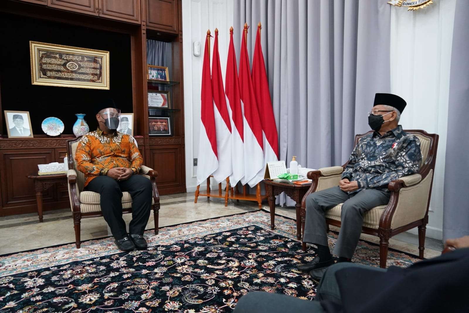 Wapres Ma'ruf Amin bersama Bupati Gresik Fandi Akhmad Yani. (Foto: Setwapres)