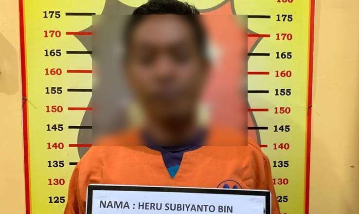 Pria pelaku pemerkosaan terhadap anak tirinya kini diamankan Polisi (foto: Istimewa)