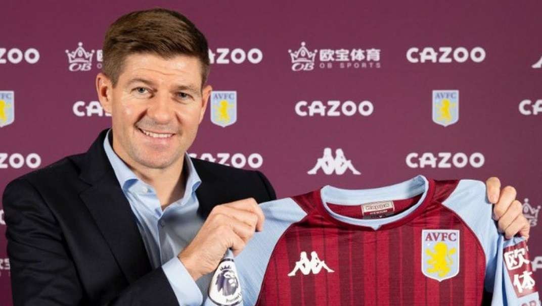 Steven Gerrard ditunjuk sebagai pelatih baru Aston Villa. (Foto: Twitter/@AVFCOfficial)