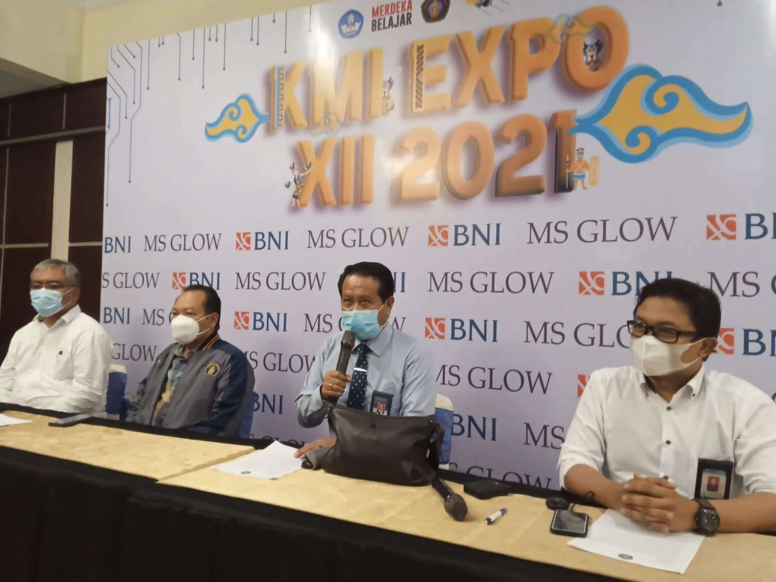 Wakil Rektor III Universitas Brawijaya, Abdul Hakim saat memaparkan acara KMI Expo XII 2021 (Foto: Lalu Theo/ngopibareng.id)