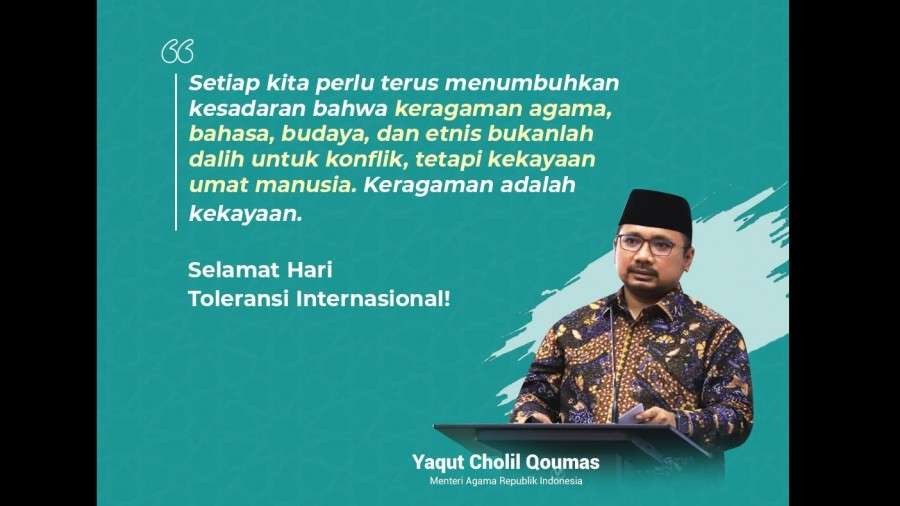 Yaqut Cholil Qoumas Selasa, 16 November 2021. (Foto: Kemenag)