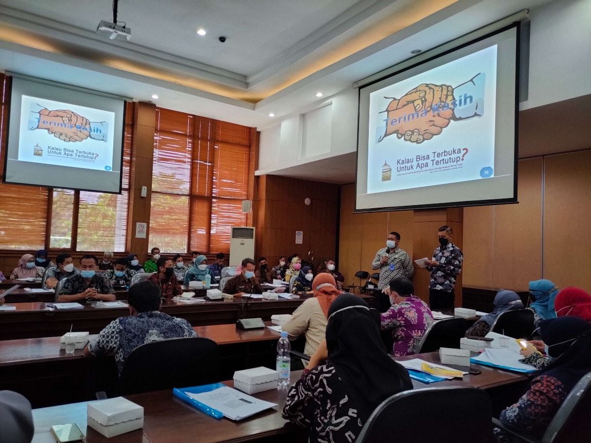 Rapat Koordinasi Optimalisasi Peran Pejabat Pengelola Informasi dan Dokumentasi (PPID) Kamis 18 November 2021 di Ruang Soero Adiningrat I. (Foto: Istimewa)