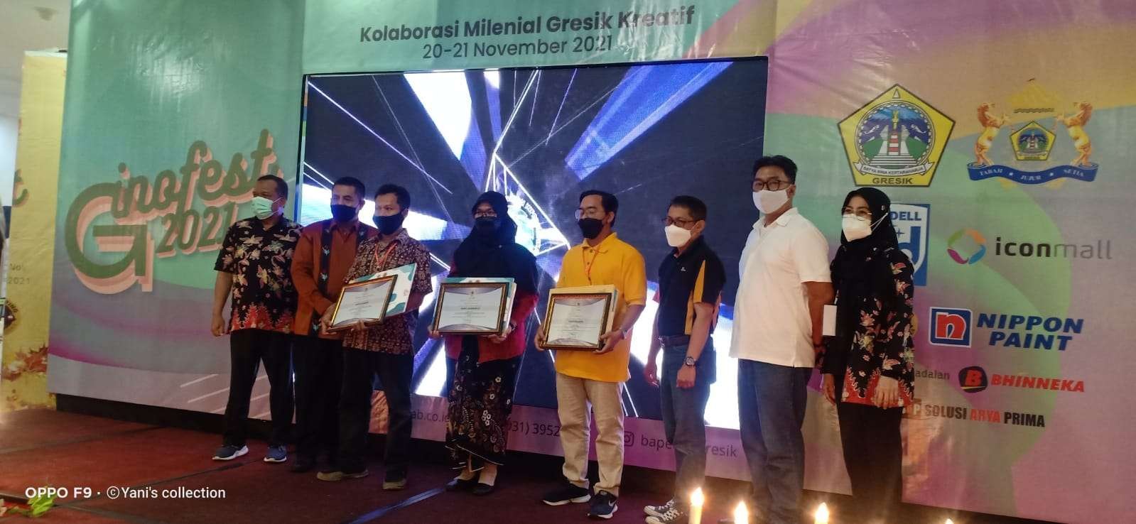 PT. Smelting berpartisipasi dalam kegiatan Ginofest 2021 dengan memberikan sponsor berupa hadiah kepada pemenang Innovasi tahun 2021 yang diselenggarakan oleh Bappeda Gresik dan Kadin Gresik di Icon Mall pada tanggal 20 - 21 November 2021. (Foto: Smelting)