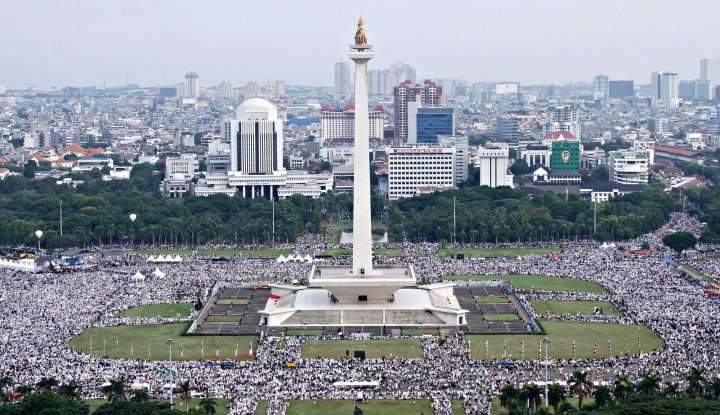 Ilustrasi Reuni 212 di Monas Jakarta beberapa tahun lalu. (Foto: Istimewa)