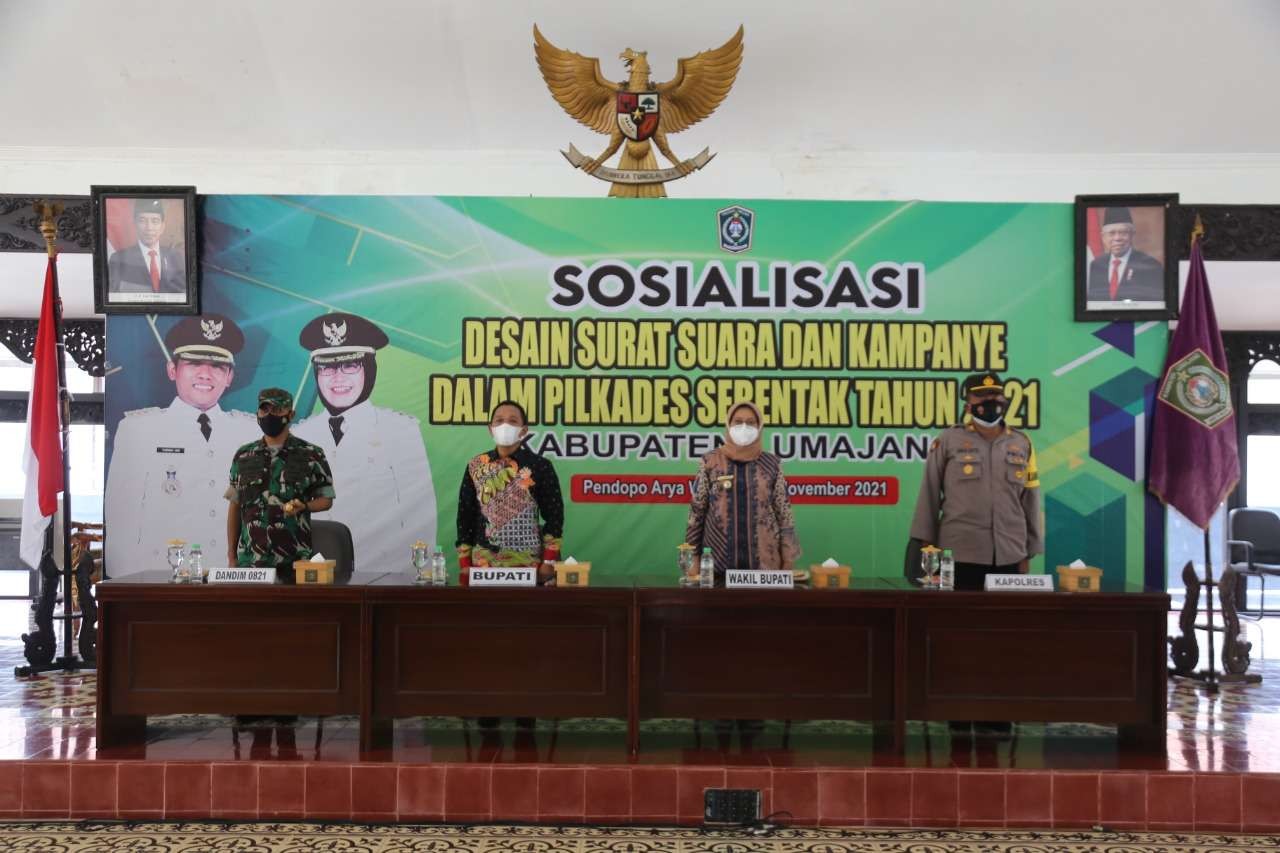 Sosialisasi Pilkades Lumajang 2021. (Foto: Kominfo Lumajang)