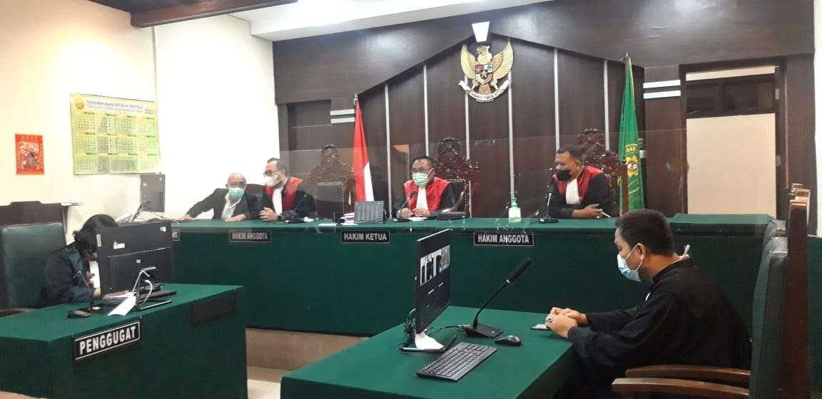 Suasana sidang dengan agenda pembacaan putusan terhadap terdakwa RH (Foto:Istimewa)