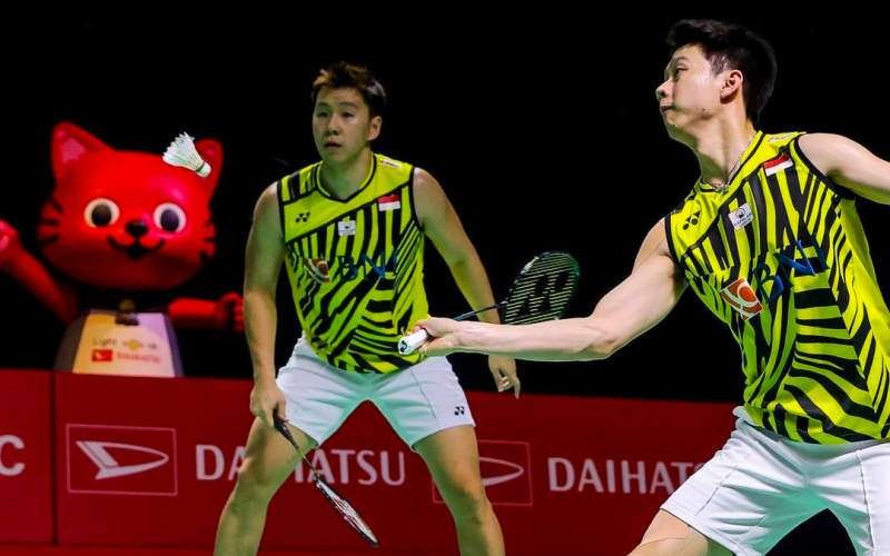 Ganda putra Kevin/Marcus memastikan lolos ke semifinal Indonesia Open setelah kalahkan wakil Malaysia. (Foto: BWF)