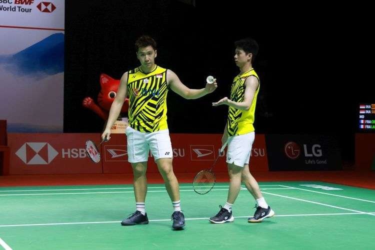 Ganda putra nomor satu dunia, Kevin Sanjaya/Marcus Gideon alias Minion. (Foto: Dok. PBSI)