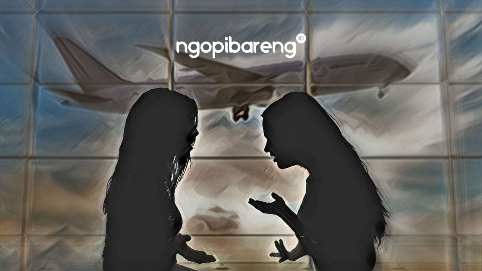 Ilustrasi keributan di Bandara Soetta yang melibatkan ibunda anggota Komisi III DPR RI dengan wanita yang mengaku anak seorang Jenderal. (Fa Vidhi/Ngopibareng.id)