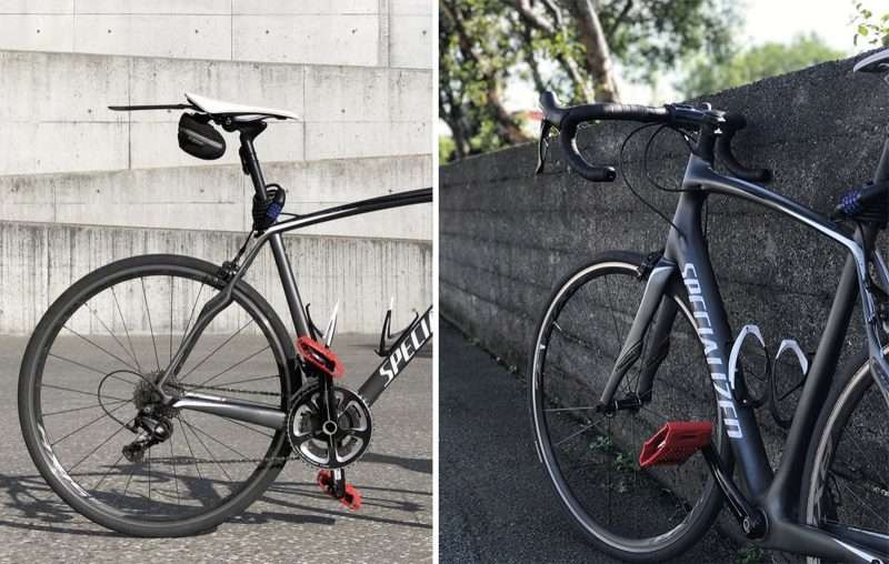 Pocket Pedals warna merah menjadi solusi untuk cyclist yang menggunakan satu sepeda untuk berbagai keperluan. (Foto: Istimewa)