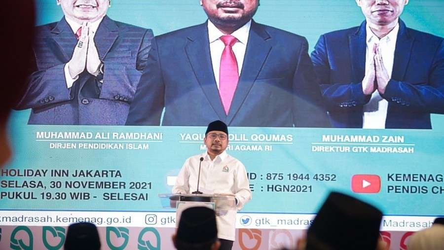 Menteri Agama Yaqut Cholil Qoumas. (Foto: Kemenag)