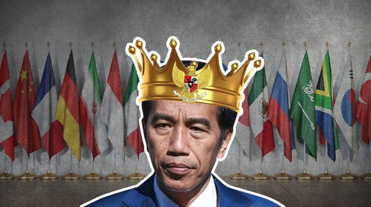 Ilustrasi Joko Widodo King of G20. (Foto: Tangkapan layar)