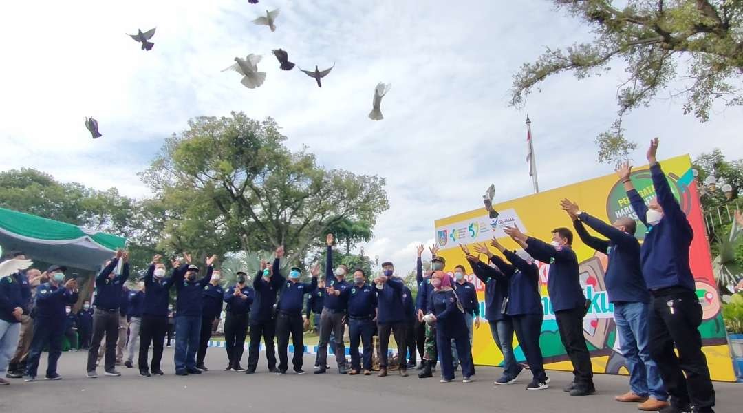 Puncak kegiatan peringatan Hari Kesehatan Nasional (HKN) ke-57 di Kabupaten Jombang, digelar Sabtu 27 November 2021 di Pendopo. (Foto: Istimewa)