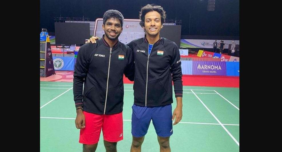 Pasangan ganda putra India, Satwiksairaj Rankireddy/Chirag Shetty. (Foto: Twitter)