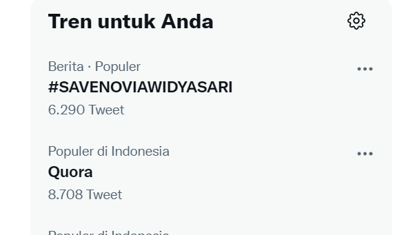 Tagar Save Novia Widyasari viral di media sosial. Netizen menyebut mahasiswi asal Mojokerto itu jadi korban perkosaan sekaligus pemaksaan aborsi. (Foto: tangkapan layar Twitter)