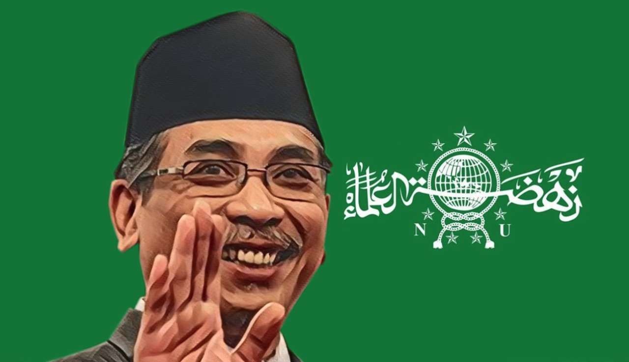 Ilustrasi KH Yahya Cholil Staquf. (Grafis: Fa Vidhi/Ngopibareng.id)