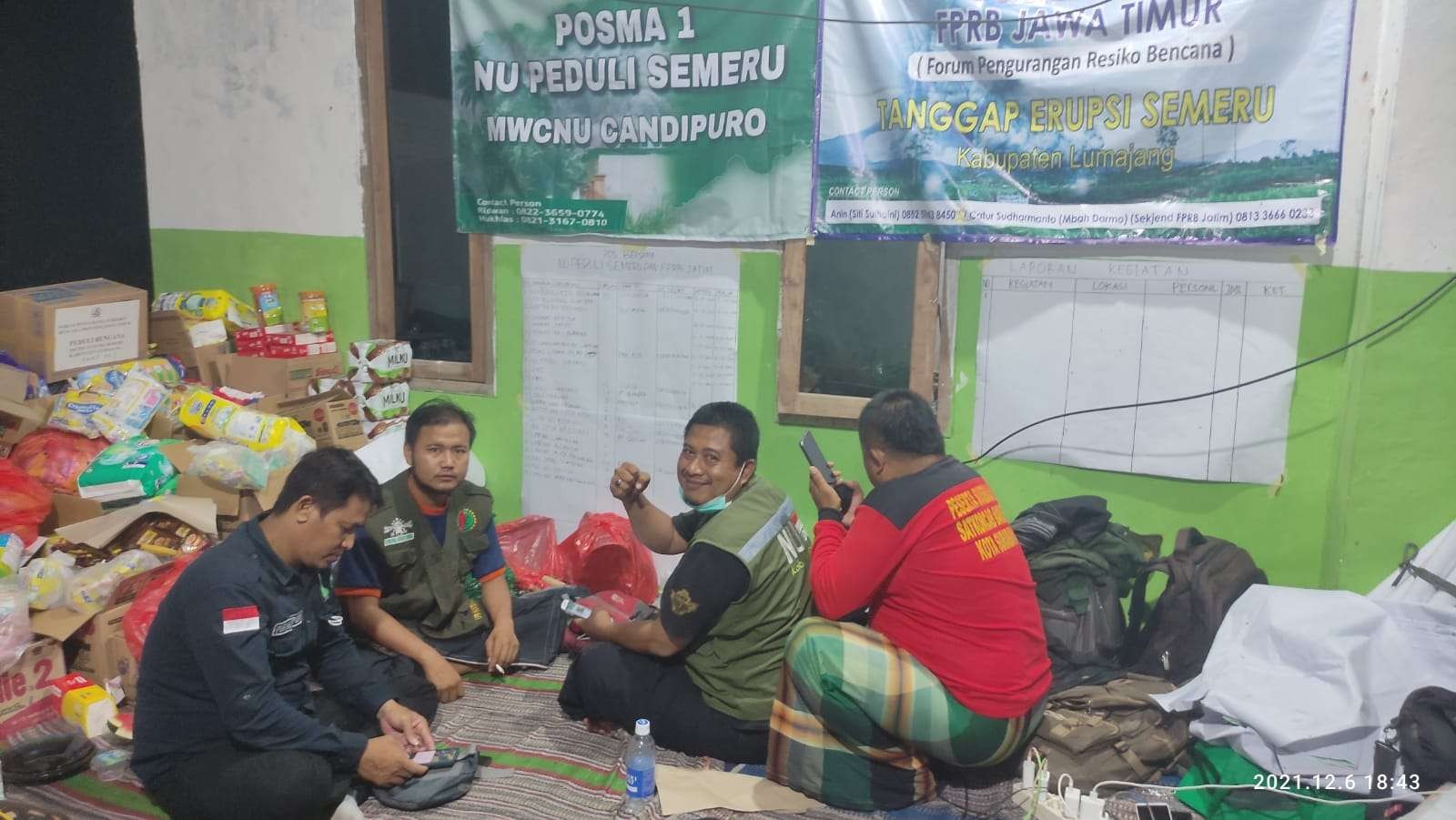 Tim NU Peduli Semeru saat ini telah membentuk tiga posko pembantu di tiga desa terdampak. (Foto: Istimewa)