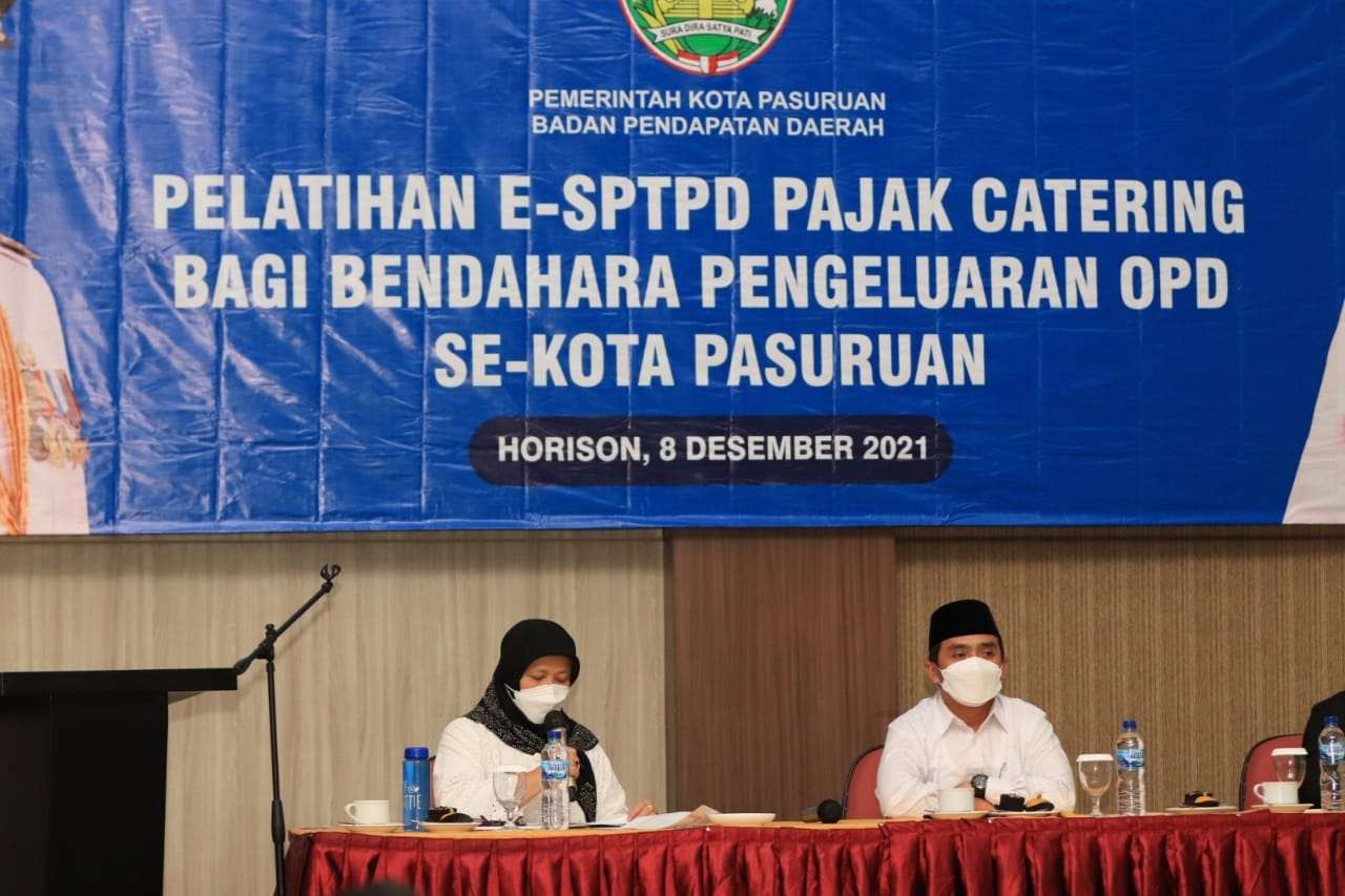 Pelatihan e-SPTD pajak katering Kota Pasuruan (Foto: Laily /ngopibareng.id)