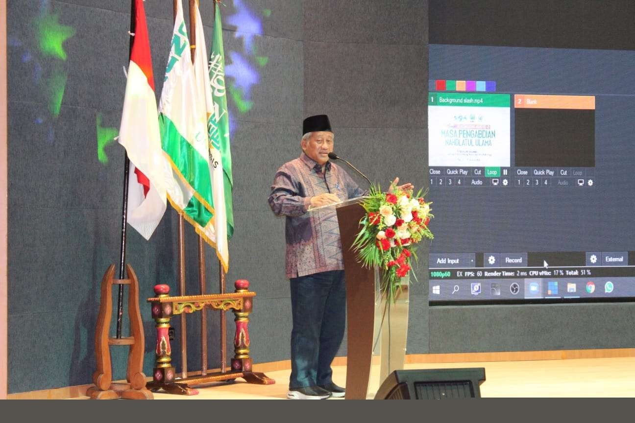 Ketua Yarsis Prof M Nuh dalam webinar Menyongsong Abad ke-2 Masa Pengabdian Nahdlatul Ulama. (Foto: istimewa)