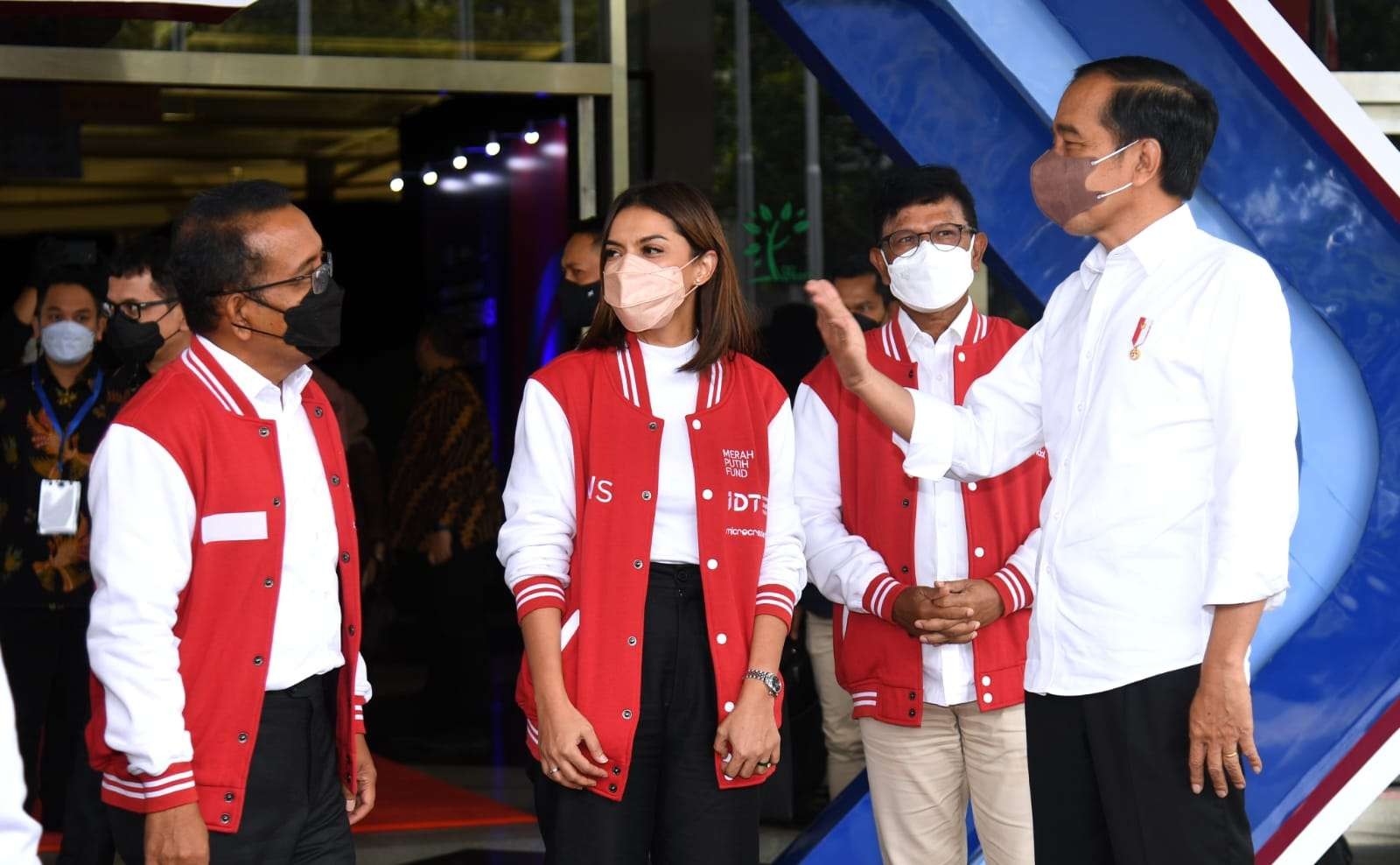 Presiden Jokowi saat menghadiri Akselerasi Generasi Digital di Jakarta. (Foto: Setpres)