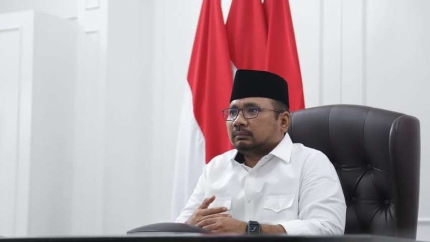 Menag Yaqut Cholil Qoumas usulkan empat strategi penguatan implementasi pendidikan antikorupsi melalui pembangunan integritas ekosistem pendidikan di sekolah dan madrasah. (Foto: Kemenag)