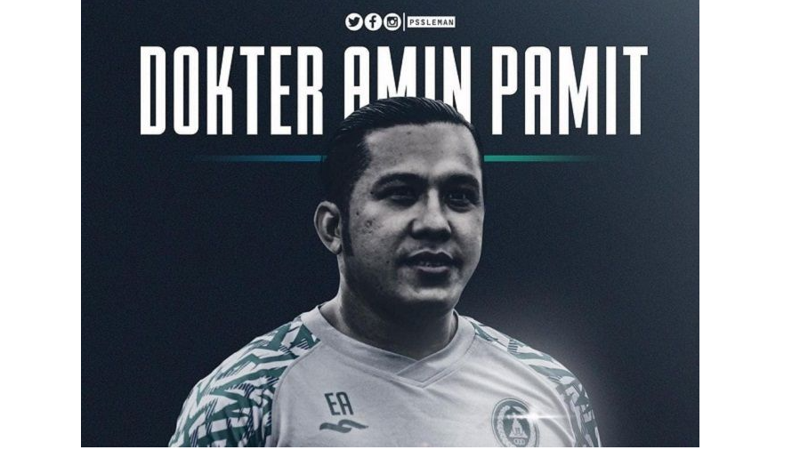 Elwizan Aminudin mengundurkan diri dari PSS Sleman, setelah ketahuan dokter gadungan dengan ijazah palsu, pada 3 Desember 2021. (Foto: Instagram @pssleman)