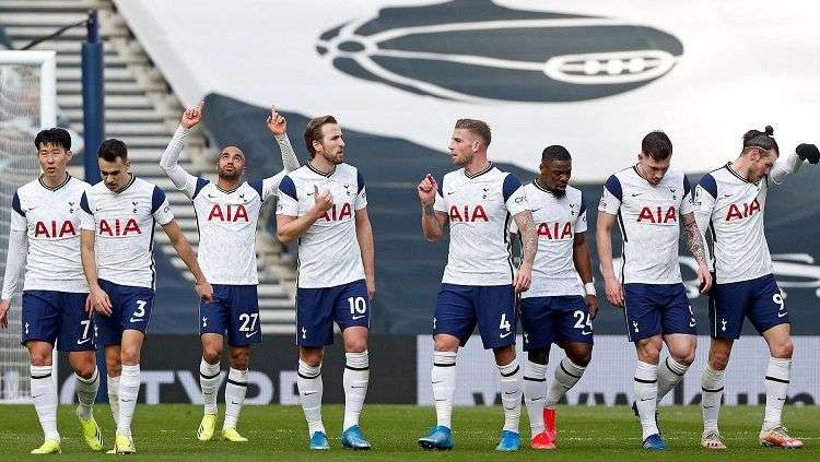 Skuad Tottenham Hotspur. (Foto: Twitter)