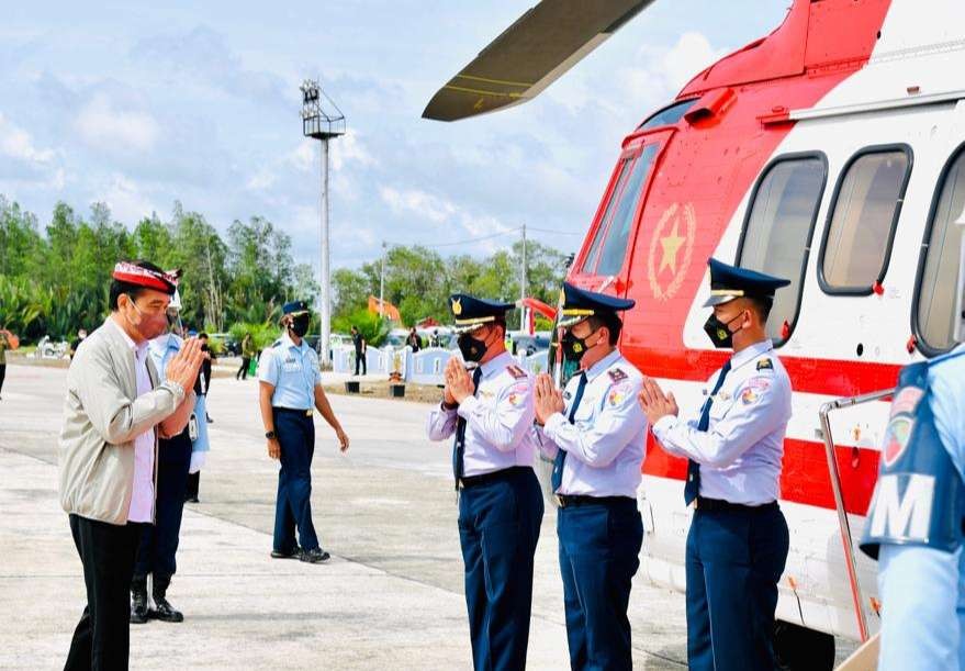 Presiden tiba di Kalimantan Utara (Foto: Setpres)