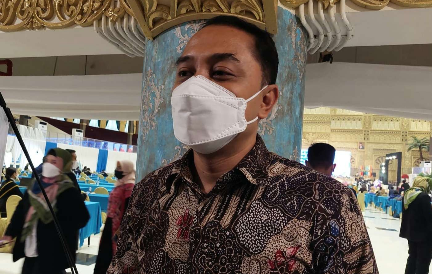 Walikota Surabaya, Eri Cahyadi saat ditemui di Graha UNESA. (Foto: Istimewa)