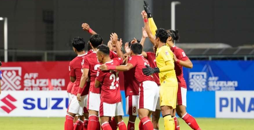 Indonesia sementara unggul atas Singapura. (Foto: pssi)