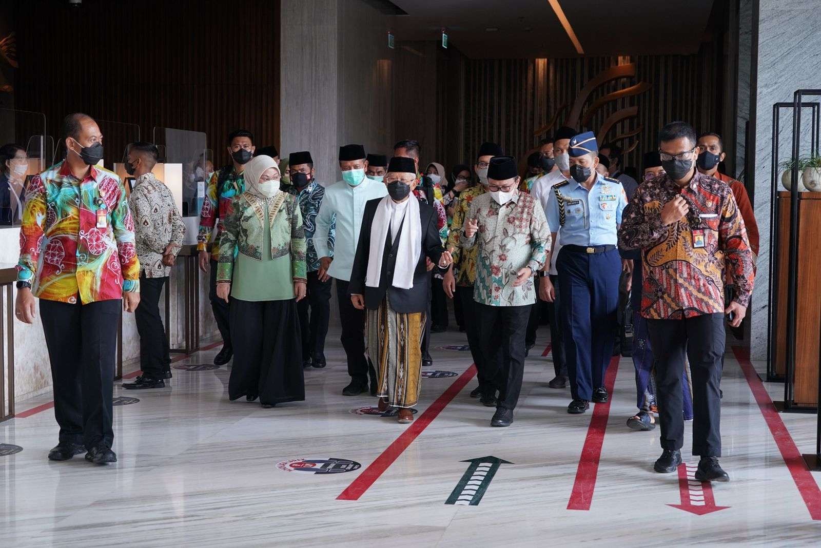 Wapres KH Ma'ruf Amin di arena Muktamar ke-34 NU di Lampung. (Foto:Istimewa)