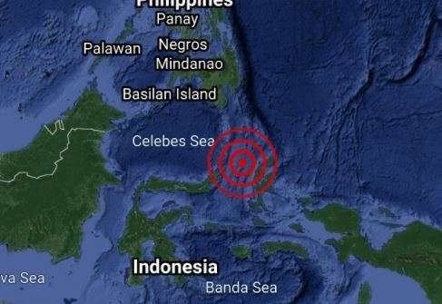 Pusat gempa di Maluku Utara. (Foto: BMKG)