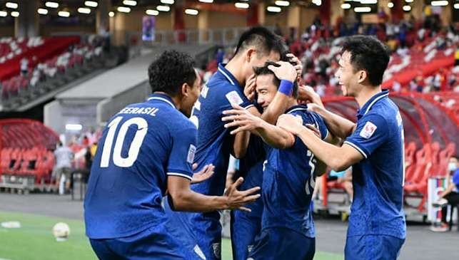 Timnas Thailand tantang Indonesia di final Piala AFF 2020. (Foto: Twitter)