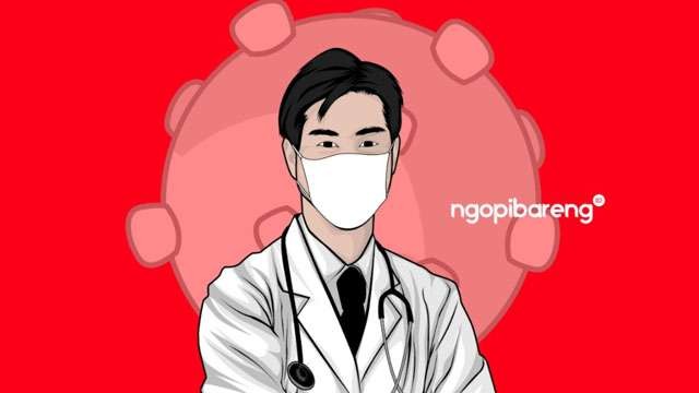 Ilustrasi tulisan dr. Iwan	Trihapsoro, tantangan dan peluang bagi dokter kulit pasca-pandemi Covid-19. (Ngopibareng)