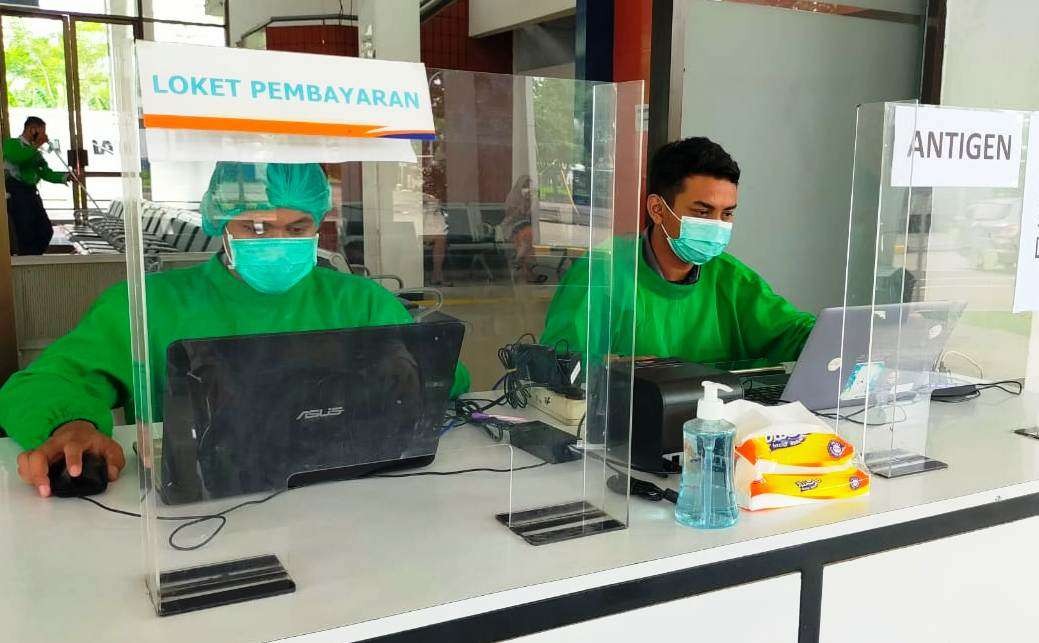 Layanan rapid tes antigen yang disediakan PT KAI di salah satu Stasiun (foto: istimewa)