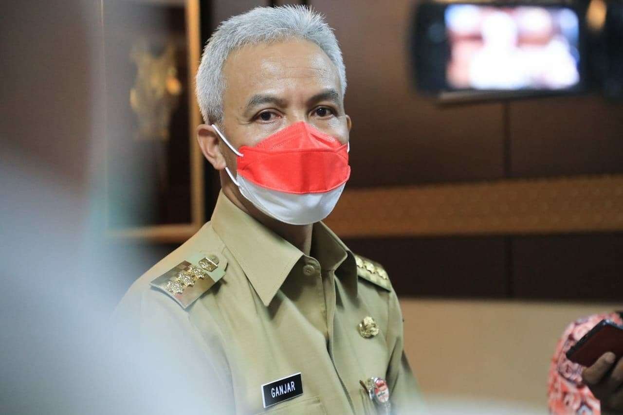 Gubernur Jawa Tengah Ganjar Pranowo mendorong vaksinasi di wilayah dengan realisasi rendah. (Foto: ist)