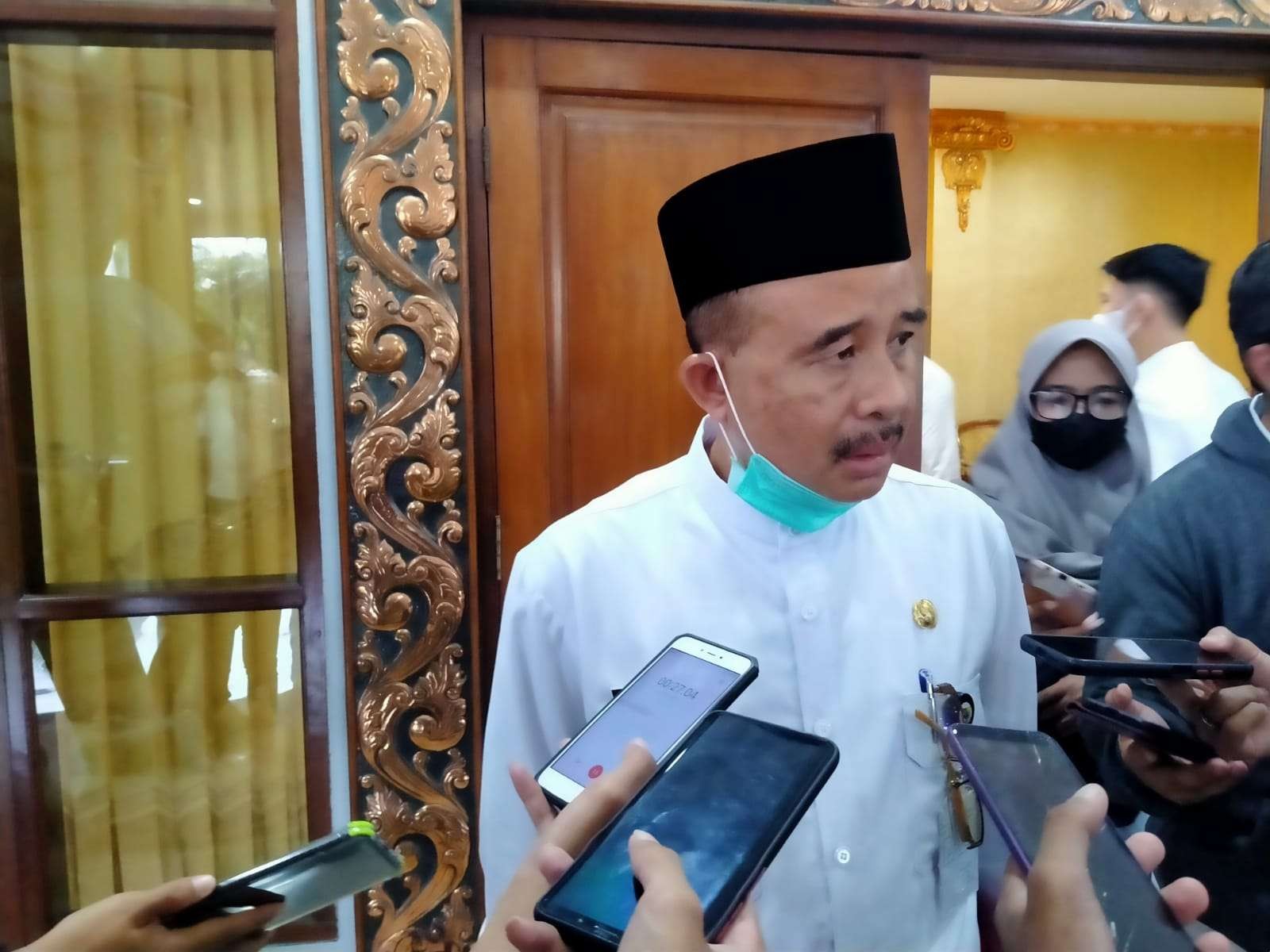 Kepala BKSDM Jember, Suko Winarno menyebutkan total ada lima ASN yang dipecat sepanjang 2021. (Foto: Rusdi/Ngopibareng.id)