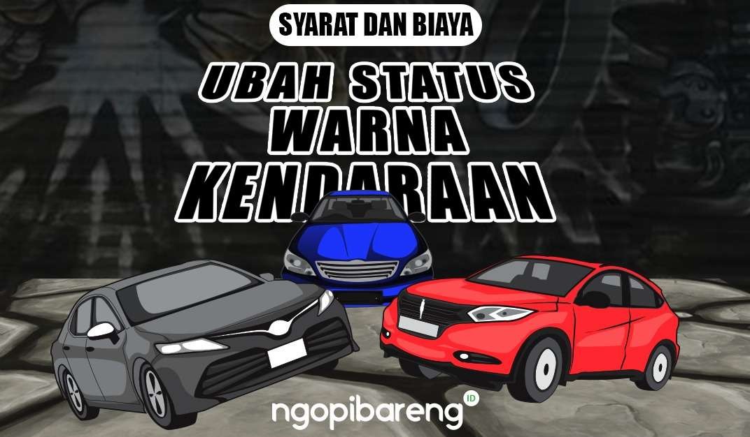 Ilustrasi modifikasi atau mengubah tampilan mobil atau sepeda motor, termasuk penggantian warna. (Grafis: Fa Vidhi/Ngopibareng,id)