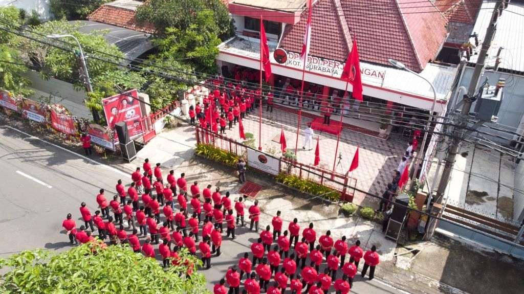 HUT PDI Perjuangan yang digelar di Kantor DPC PDIP Surabaya. (Foto: PDIP Surabaya untuk Ngopibareng.id)