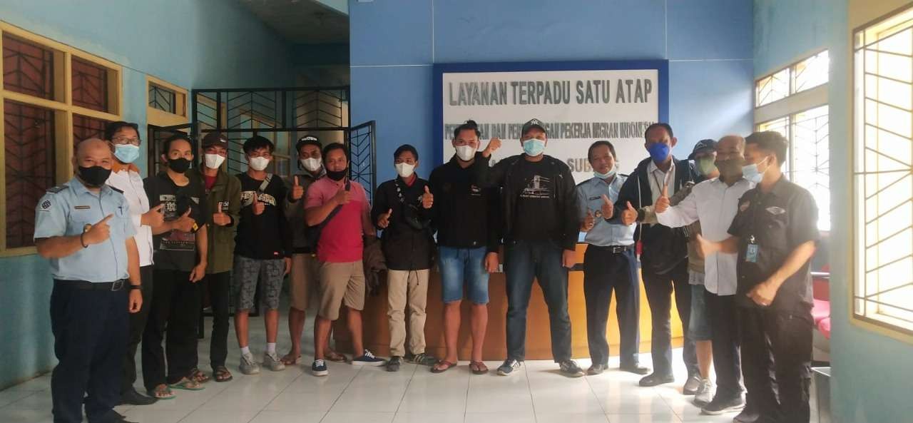 80 CPMI yang ditempatkan di Australia secara nonprosedural dipastikan aman sampai ke rumah masing-masing. (Foto: Biro Humas Kemnaker)