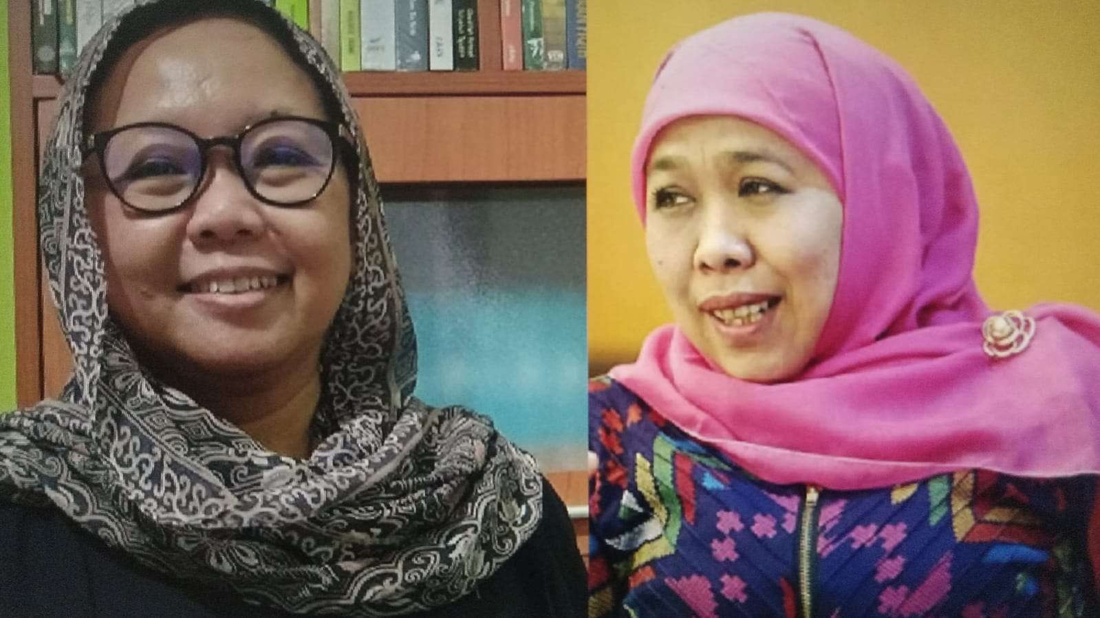 Dua Srikandi NU, Alissa Qotrunnada Munawaroh (Alissa Wahid) dan Khofifah Indar Parawansa. (Foto: fa vidi/Ngopibareng.id)