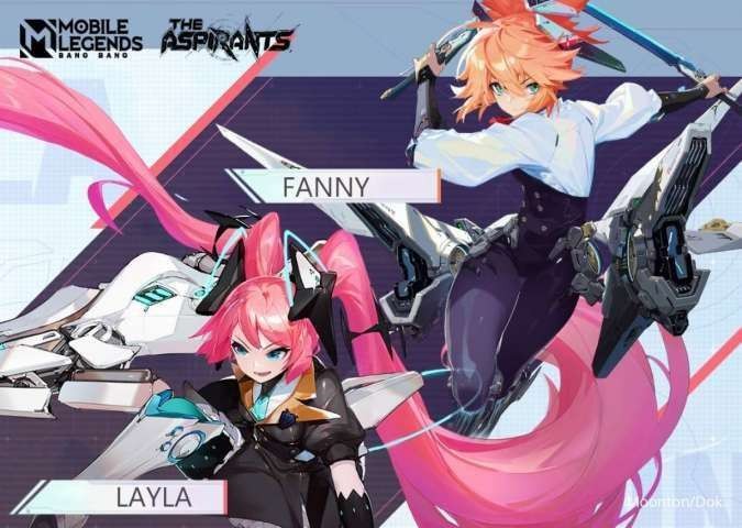 Ilustrasi Skin Hero Terbaru Hero Layla Dan Fanny Mobile Legend. (Grafis: Istimewa)