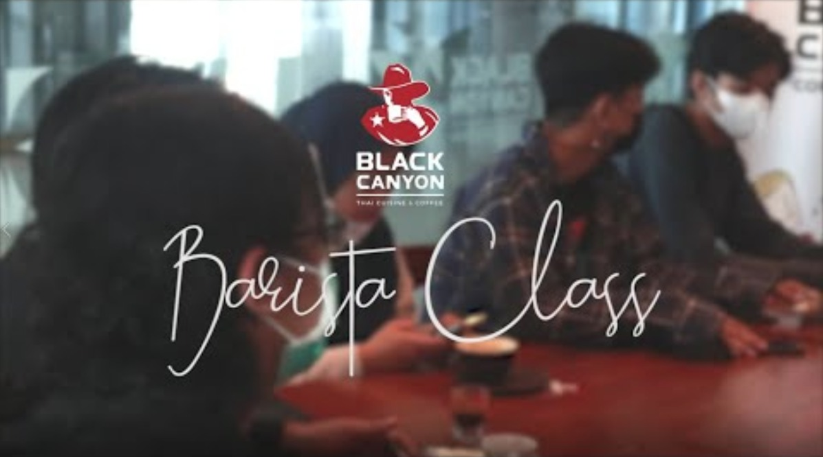 Barista Class Black Canyon Coffee DBL Arena. (Grafis: Fa Vidhi/Ngopibareng.id)