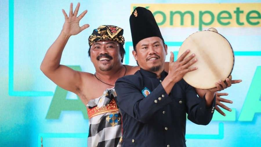 Semangat toleransi beragama dalam Kesenian Burcek yang berasal dari Kabupaten Karangasem, Bali. (Foto: Kemenag)